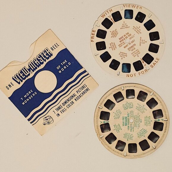 VINTAGE VIEW MASTER PREVIEW REELS x 2 Fun Parade Reel - Picture 1 of 2